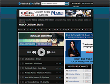 Tablet Screenshot of musicadecristianos.com